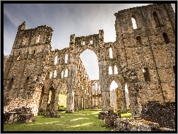 Rievaulx Abbey, Atrakcja, Turystyczna, Park Narodowy North York Moors, Anglia, Ruiny